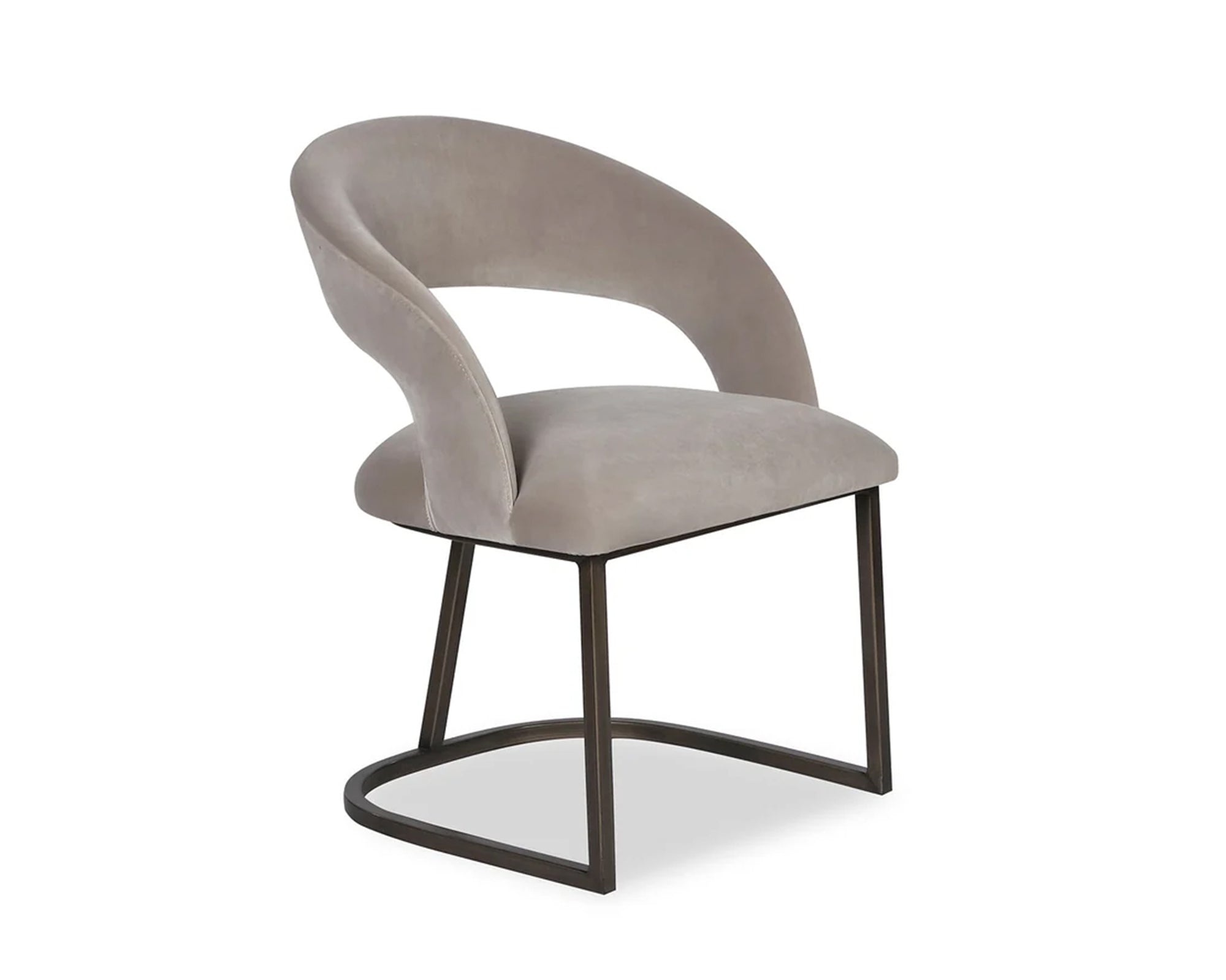 Liang & Eimil Alfie Dining Chair in Gainsborough Mink Velvet