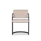 Dylan Dining Chair - Gainsborough Ash Grey, Matt Black Metal