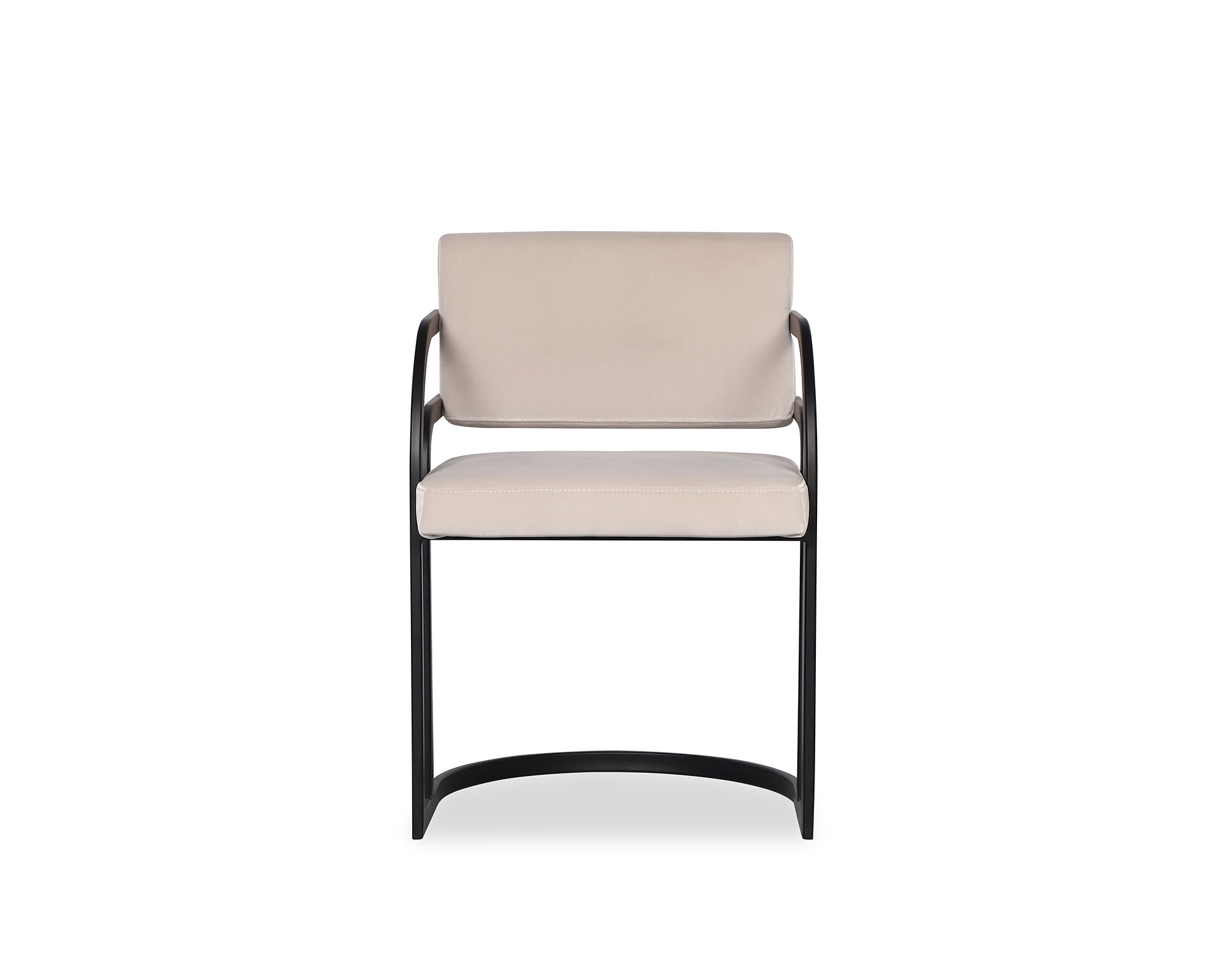Dylan Dining Chair - Gainsborough Ash Grey, Matt Black Metal
