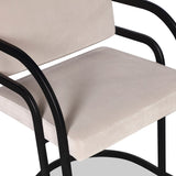 Dylan Dining Chair - Gainsborough Ash Grey, Matt Black Metal