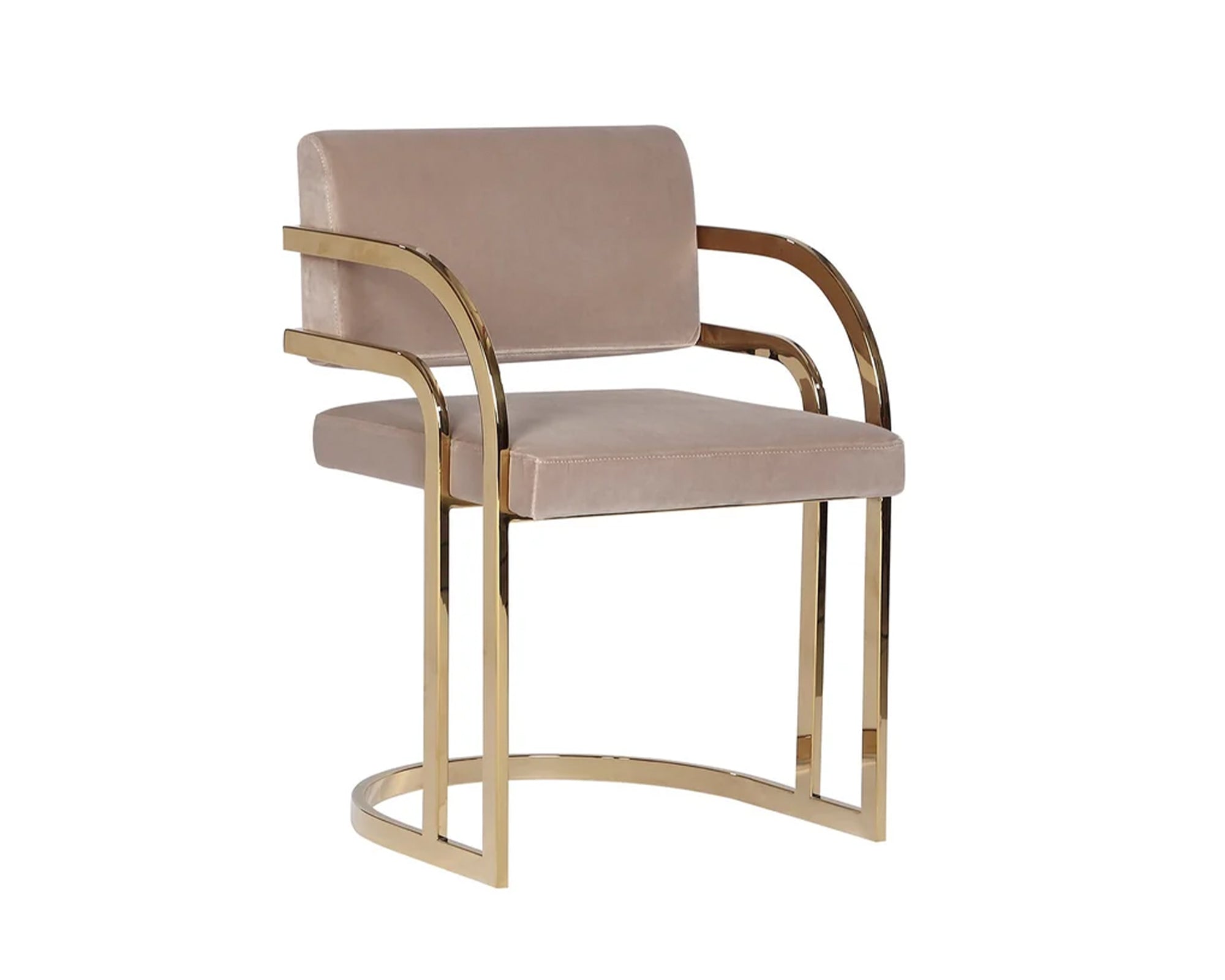 Liang & Eimil Dylan Dining Chair in Gainsborough Mink Velvet