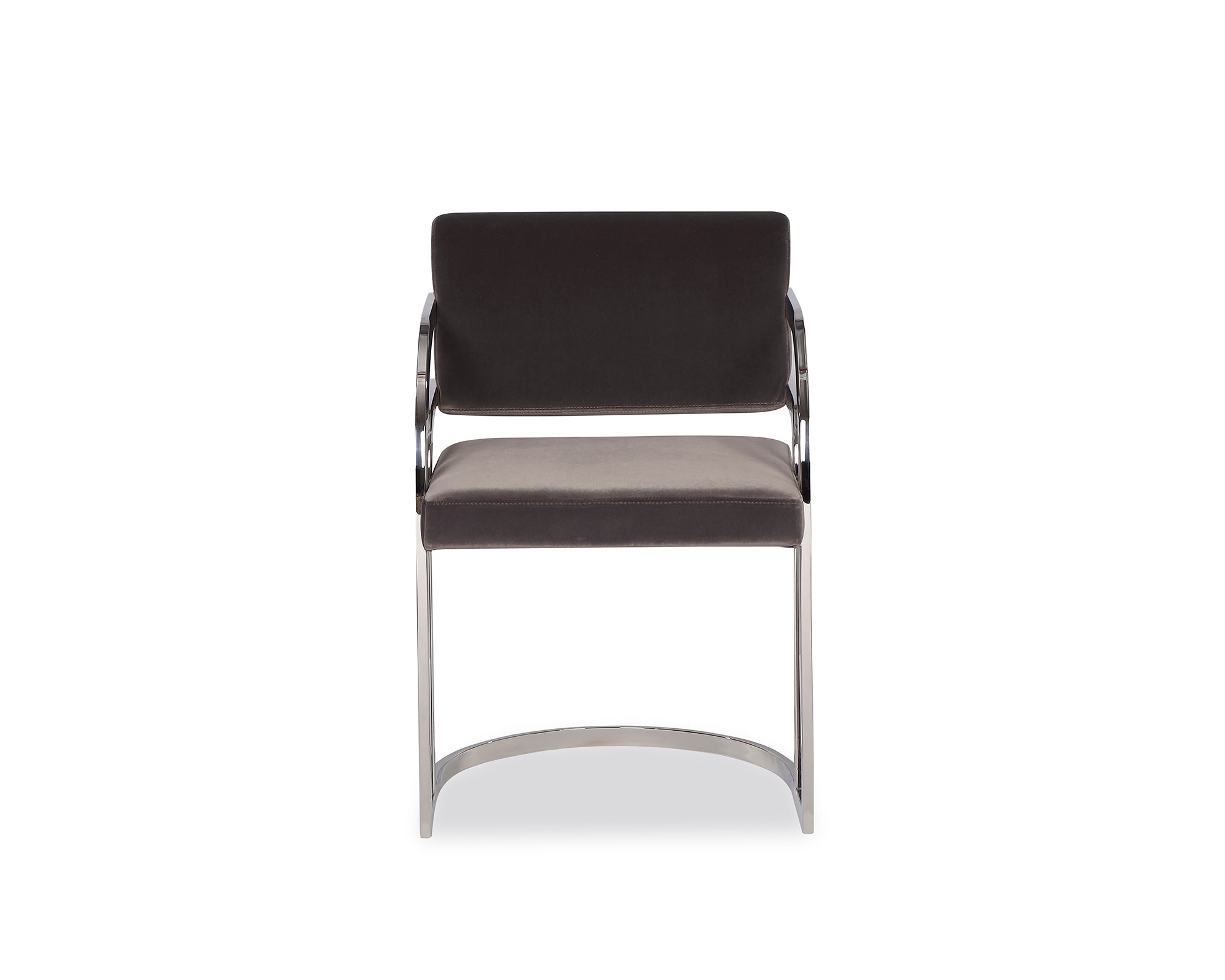 Dylan Dining Chair - Gainsborough Nickel Grey, Stainless Steel