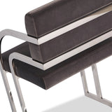 Dylan Dining Chair - Gainsborough Nickel Grey, Stainless Steel
