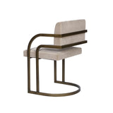 Dylan Dining Chair - Gainsborough Mink, Antique Bronze