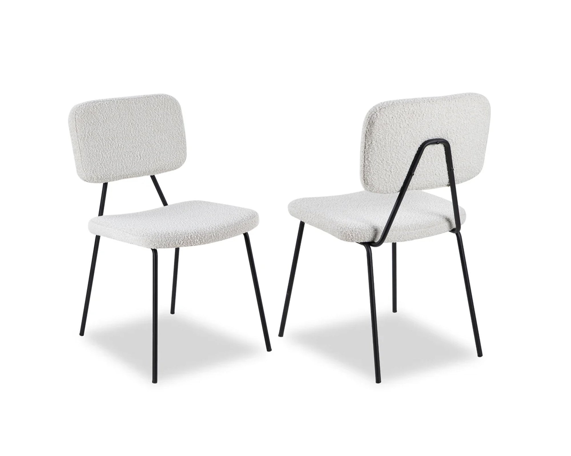 Liang & Eimil Tatini Dining Chair Boucle Sand Upholstery - Set of 2