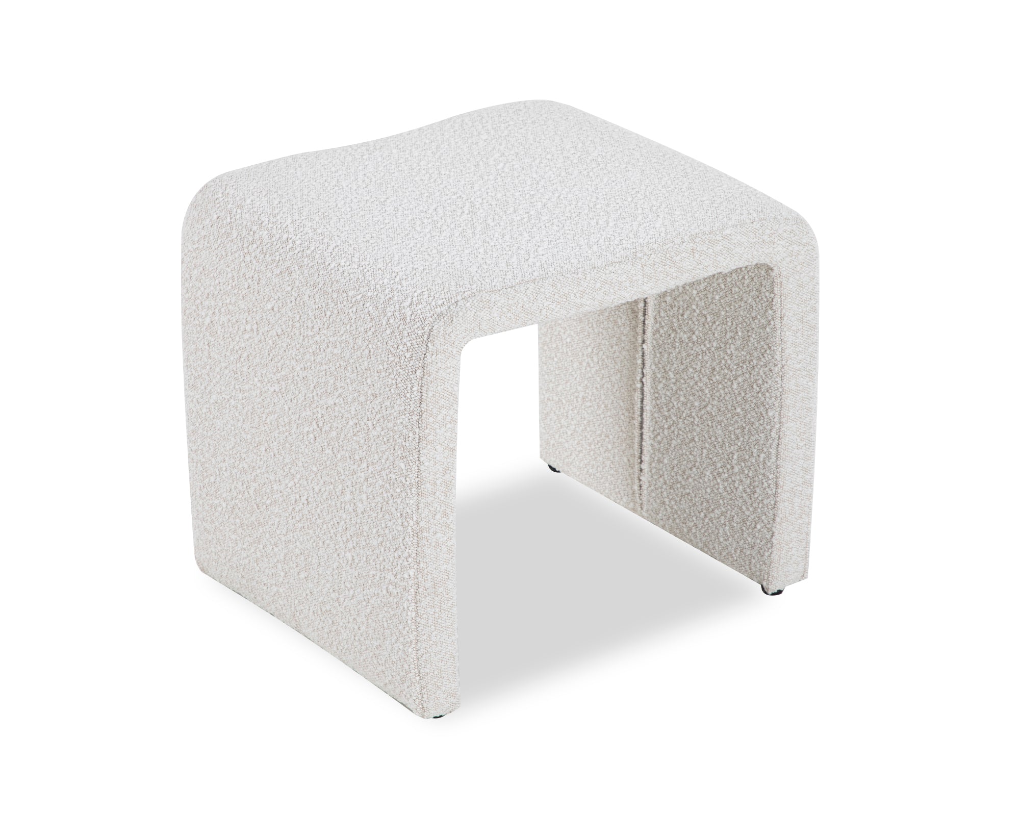 Mahak Low Stool  -  Boucle Sand
