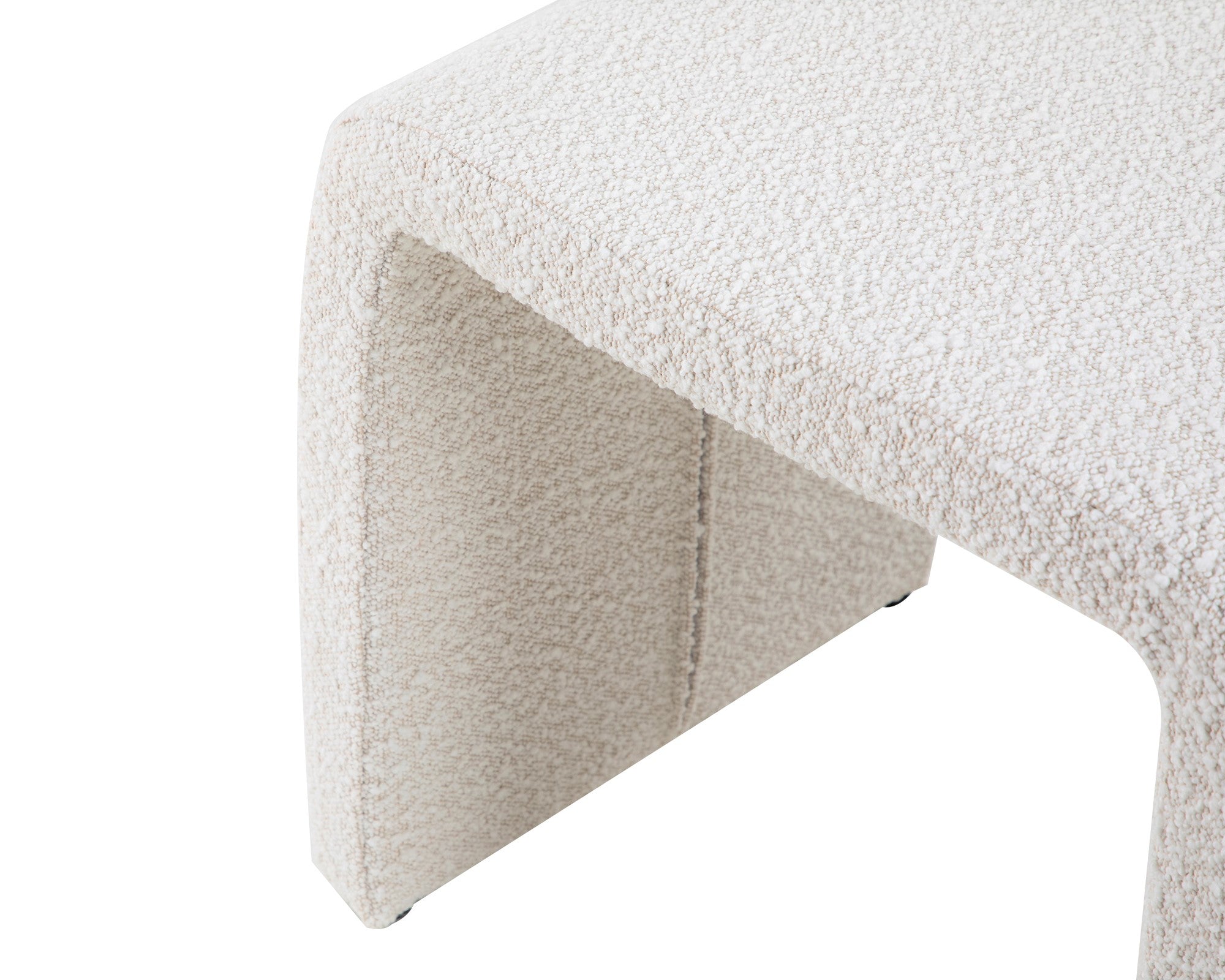 Mahak Low Stool  -  Boucle Sand