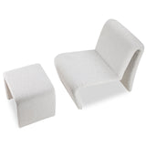 Mahak Low Stool  -  Boucle Sand