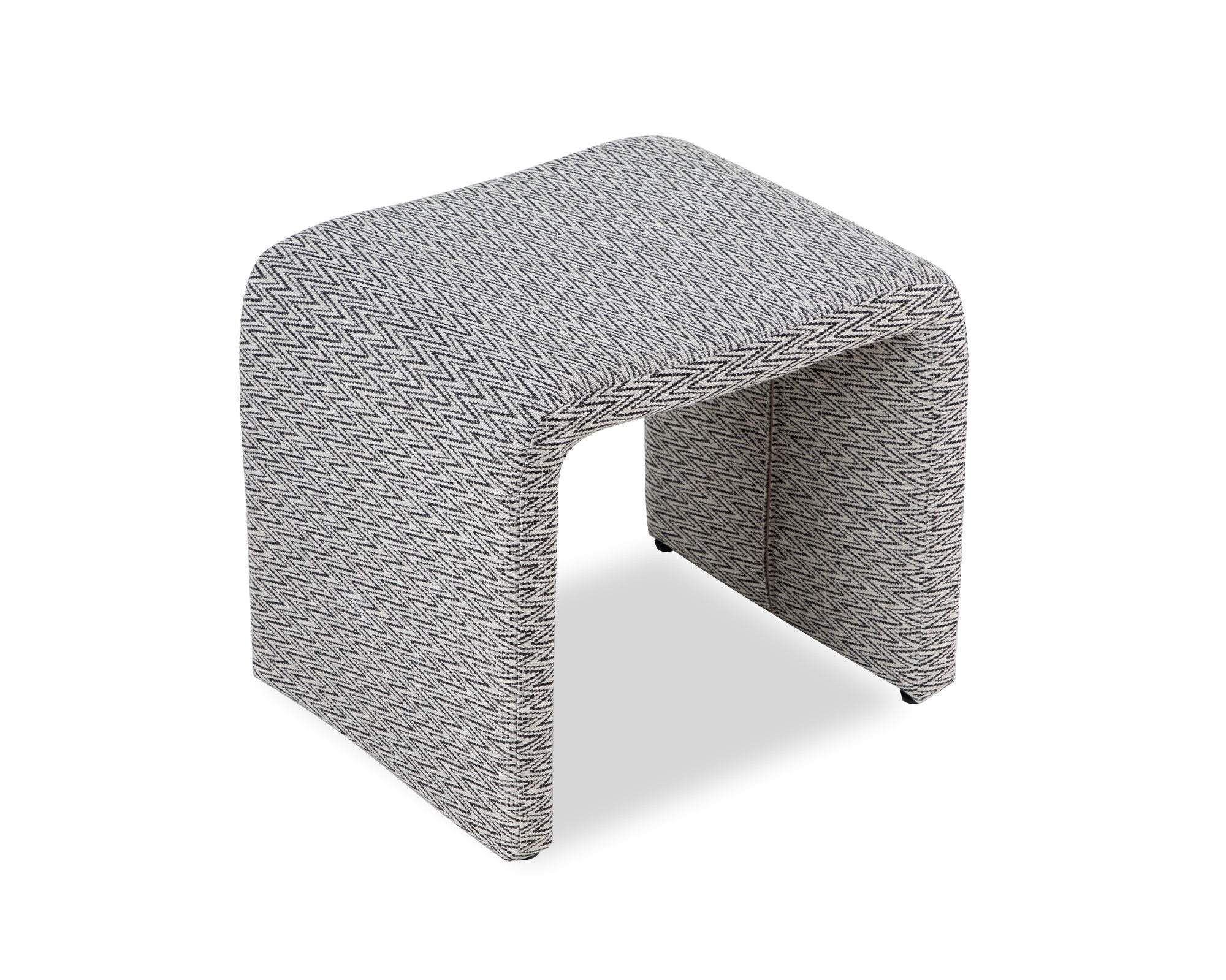 Mahak Low Stool  -  Emporio Pattern Fabric