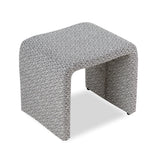 Mahak Low Stool  -  Emporio Pattern Fabric