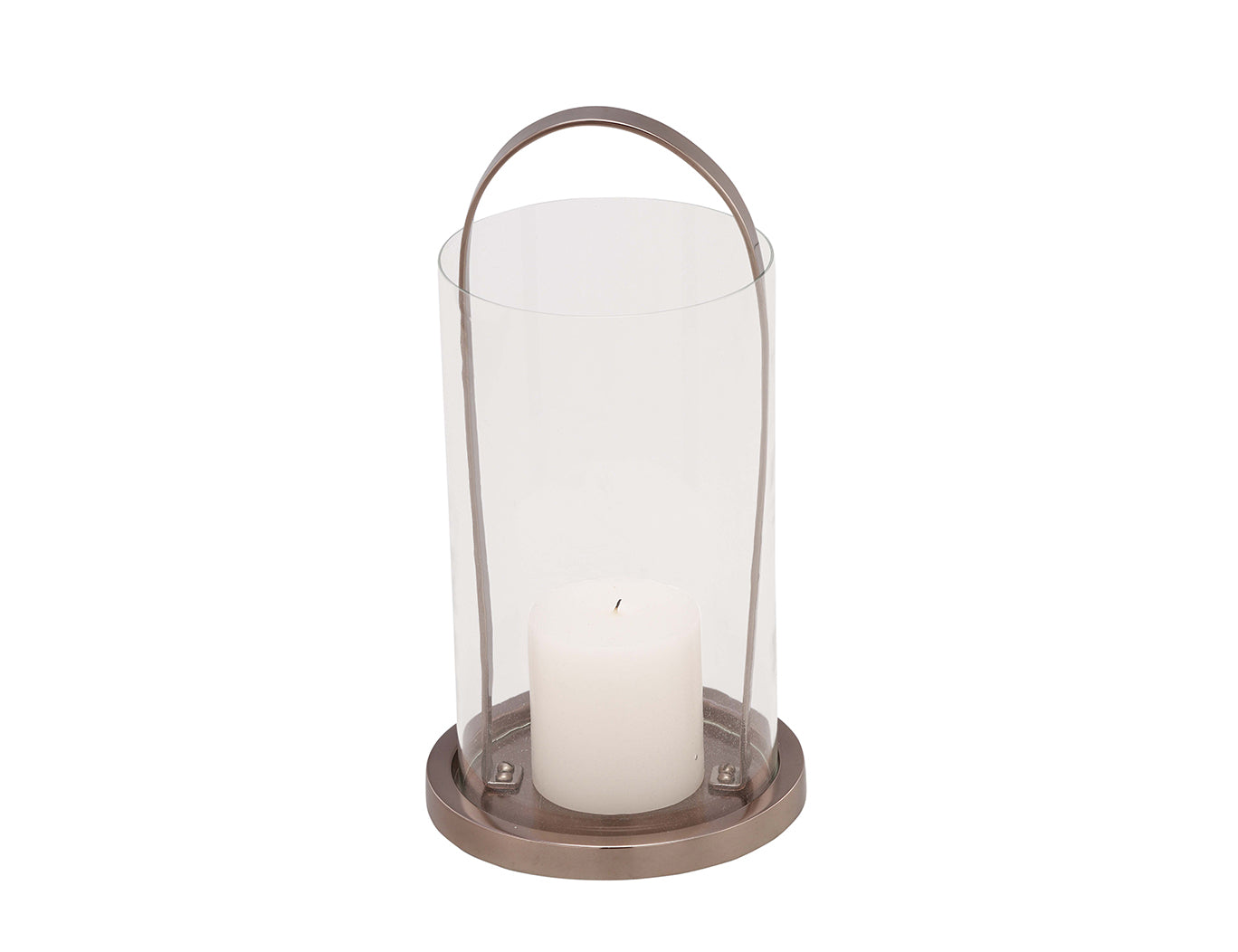 Liang & Eimil Stirrup Hurricane Lamp with Steel and Glass