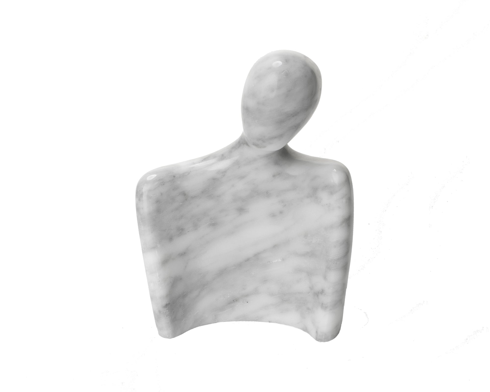 Leon Sculpture (set of 2) -  White Marble