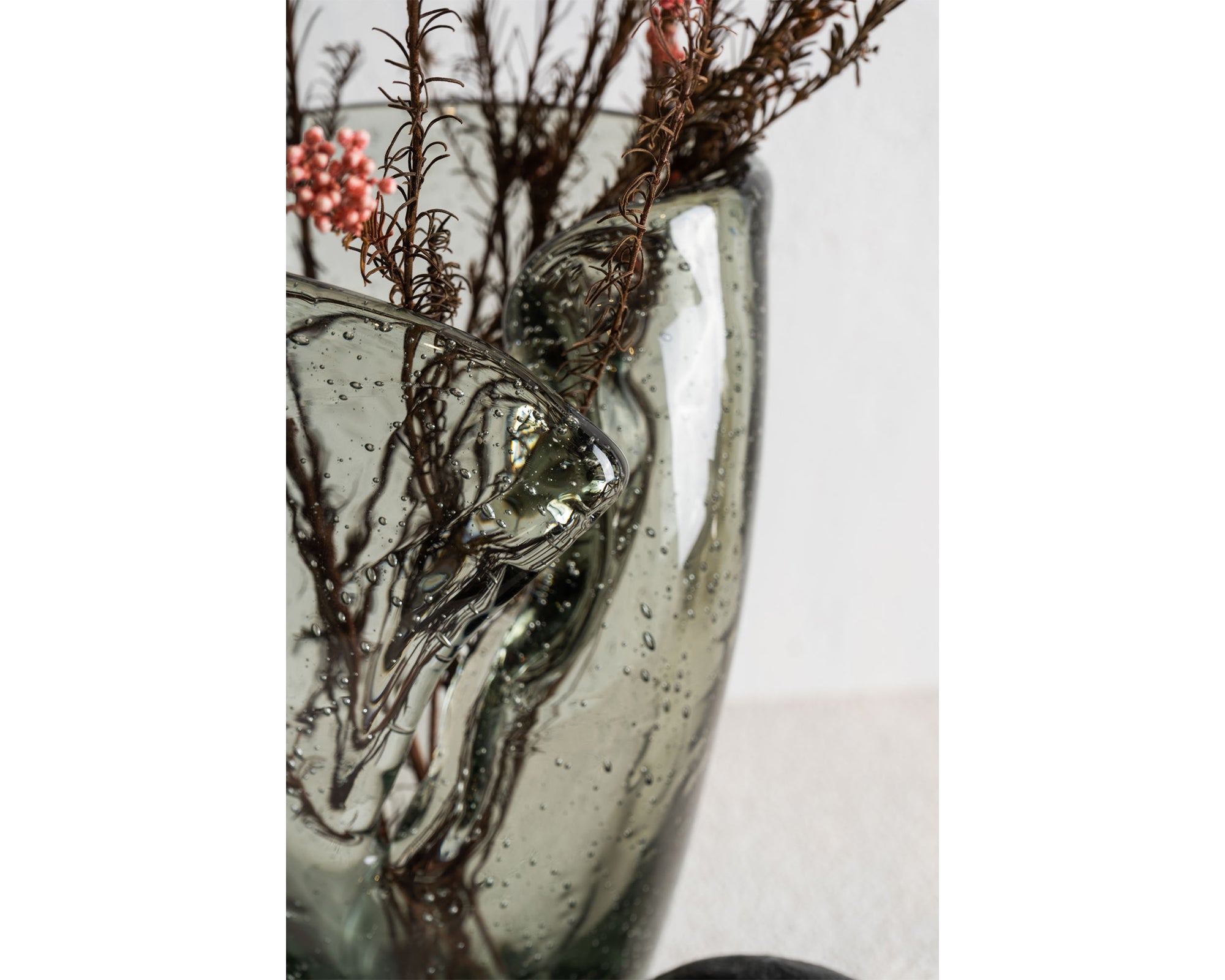 Elise Vase  - Green Glass