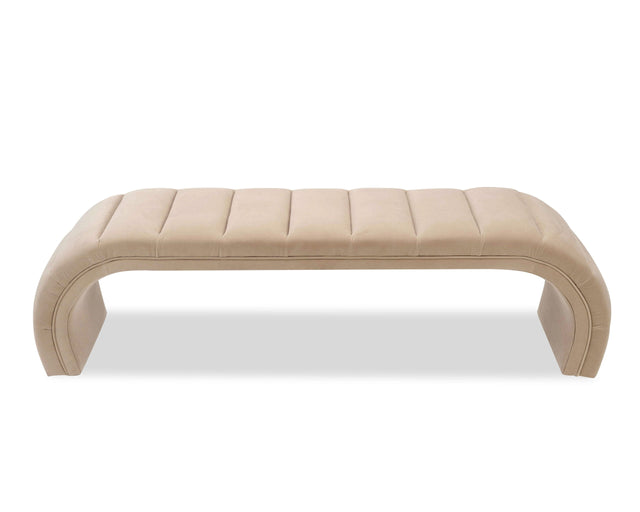 Coppola Bench  -  Oxford Latte Velvet