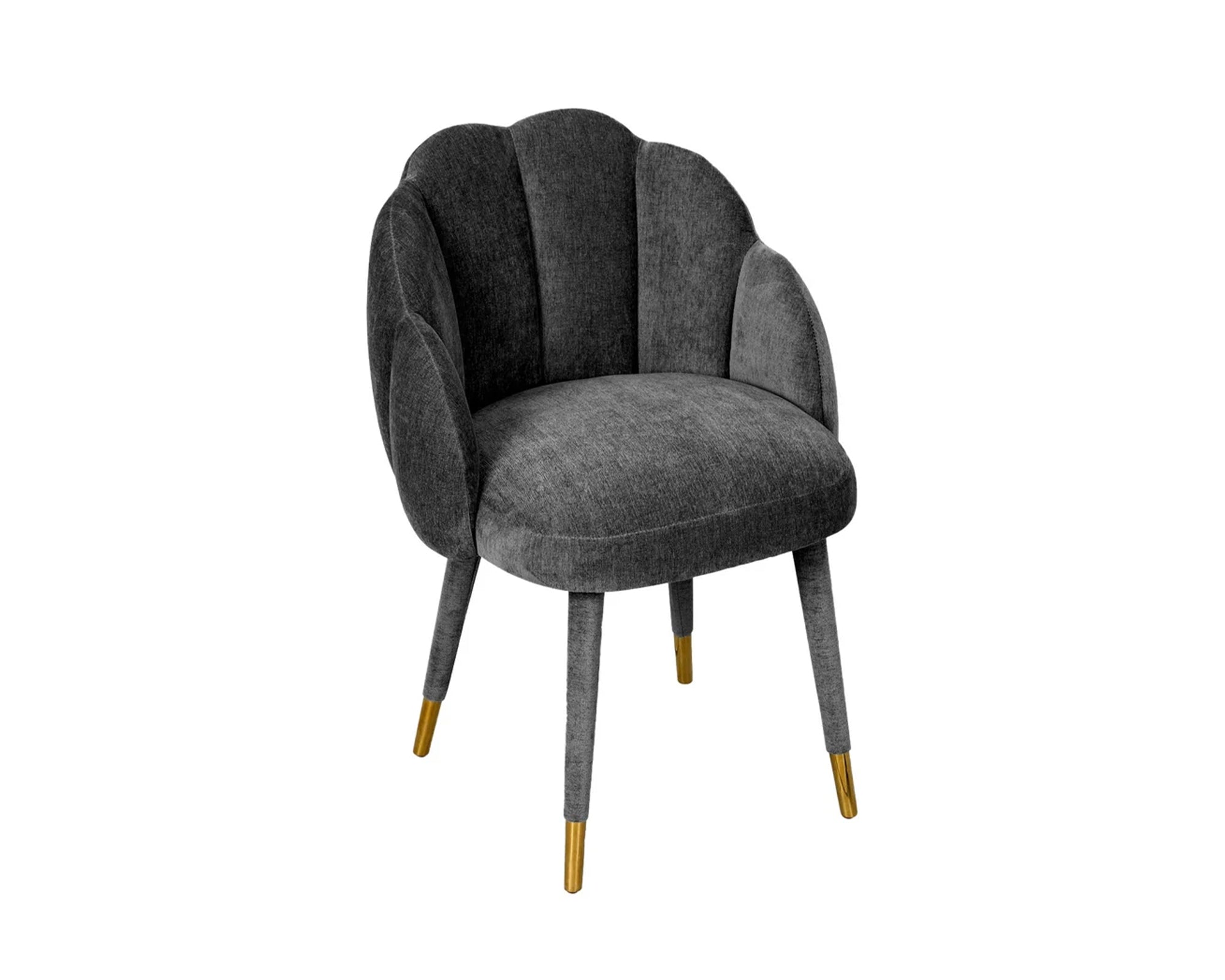 Liang & Eimil Mina Dining Chair in Sysley Chalk Velvet