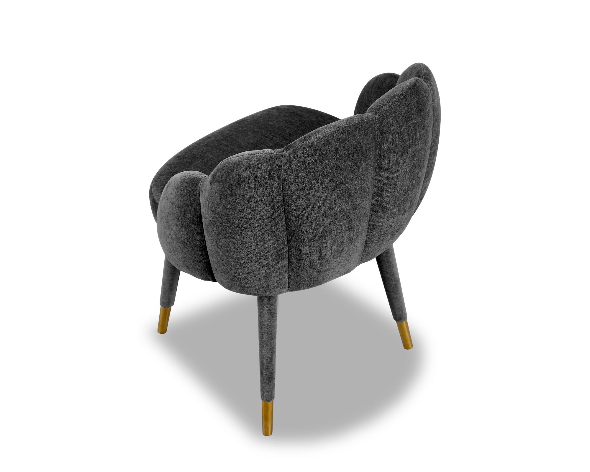Mina Dining Chair  -  Sysley Chalk Velvet