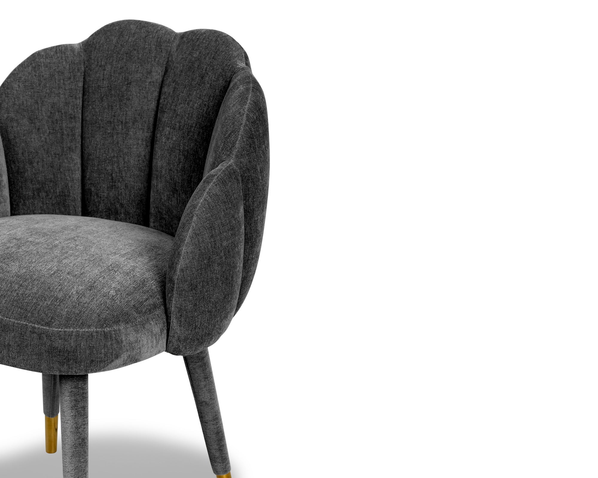 Mina Dining Chair  -  Sysley Chalk Velvet