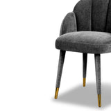 Mina Dining Chair  -  Sysley Chalk Velvet