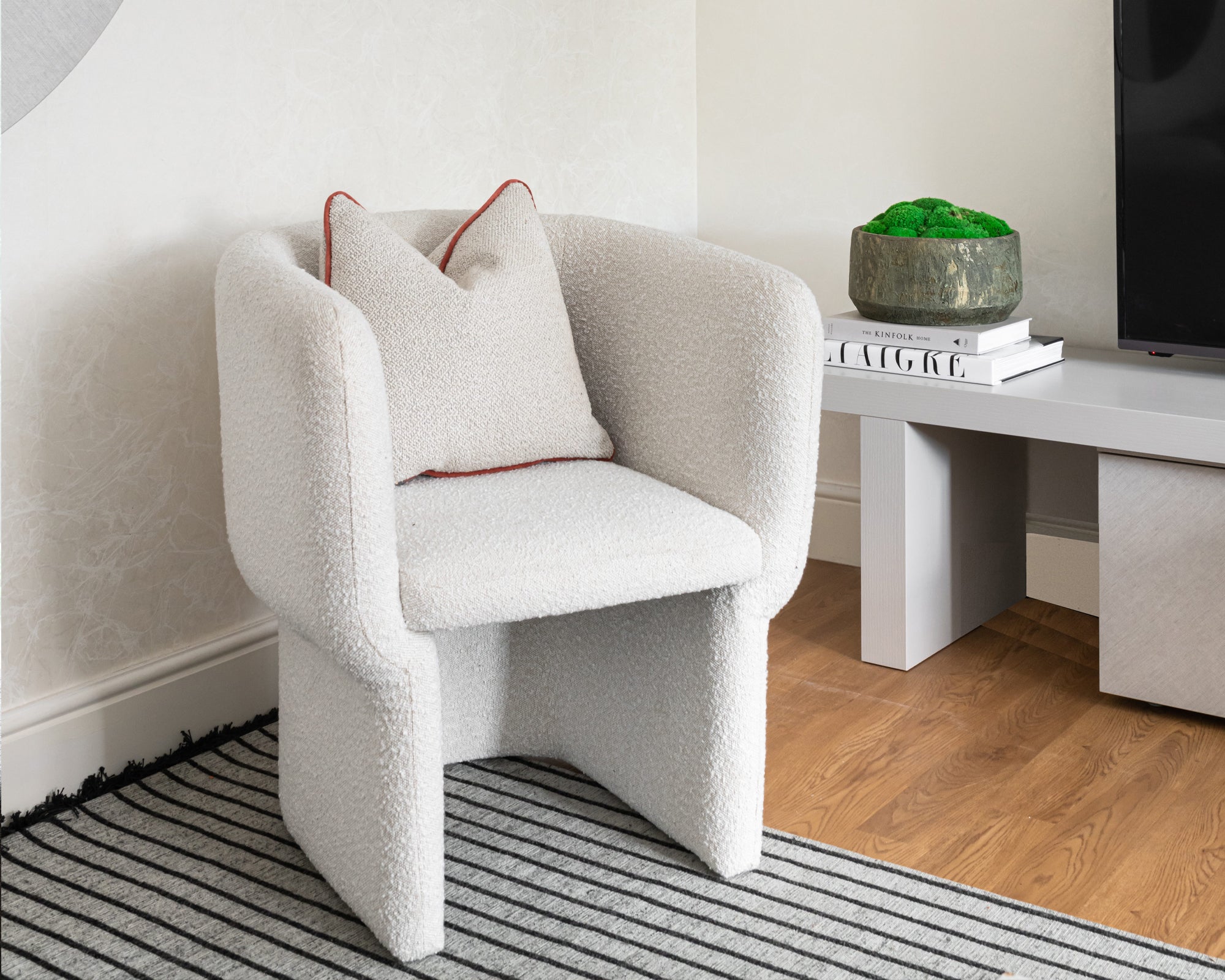 Tempus Dining Chair  -  Boucle Sand
