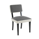 Liang & Eimil Alfama Dining Chair in Graphic Grey and Boucle Sand