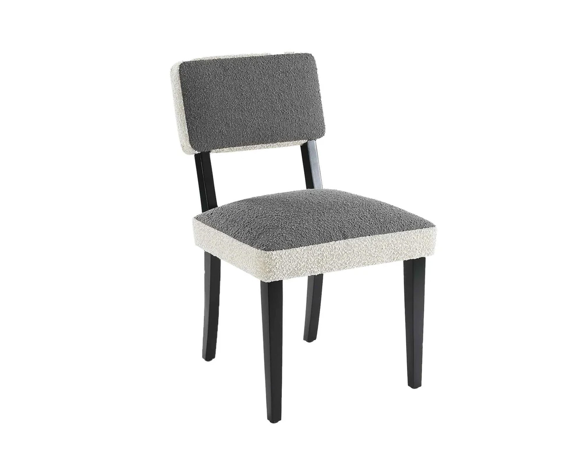 Liang & Eimil Alfama Dining Chair in Graphic Grey and Boucle Sand