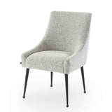 Cohen Dining Chair - Boucle Whisk/Matt Black