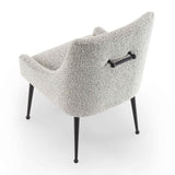 Cohen Dining Chair - Boucle Whisk/Matt Black