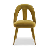 Pigalle Dining Chair  -  Kaster II Mustard Velvet