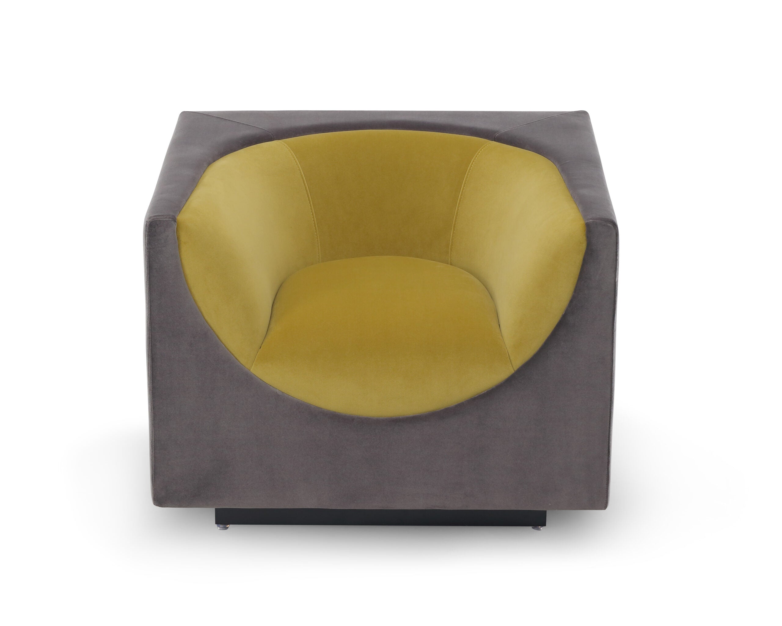 Era Occasional Chair  -  Kaster Slate & Mustard Velvet