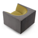 Era Occasional Chair  -  Kaster Slate & Mustard Velvet