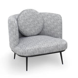 Liang & Eimil V Lux Occasional Chair - Artesan Black & White