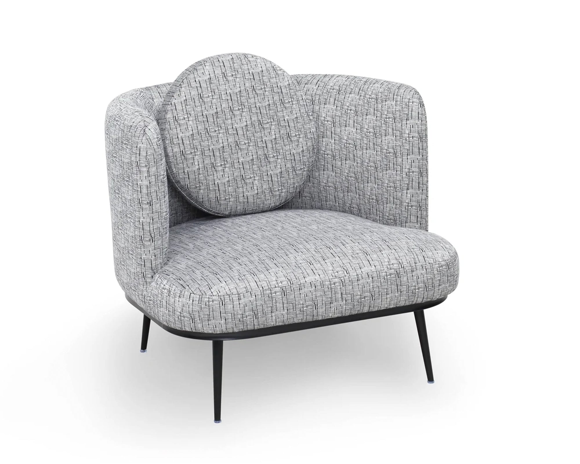 Liang & Eimil V Lux Occasional Chair - Artesan Black & White
