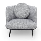 V Lux Occasional Chair  - Artesan Black/White