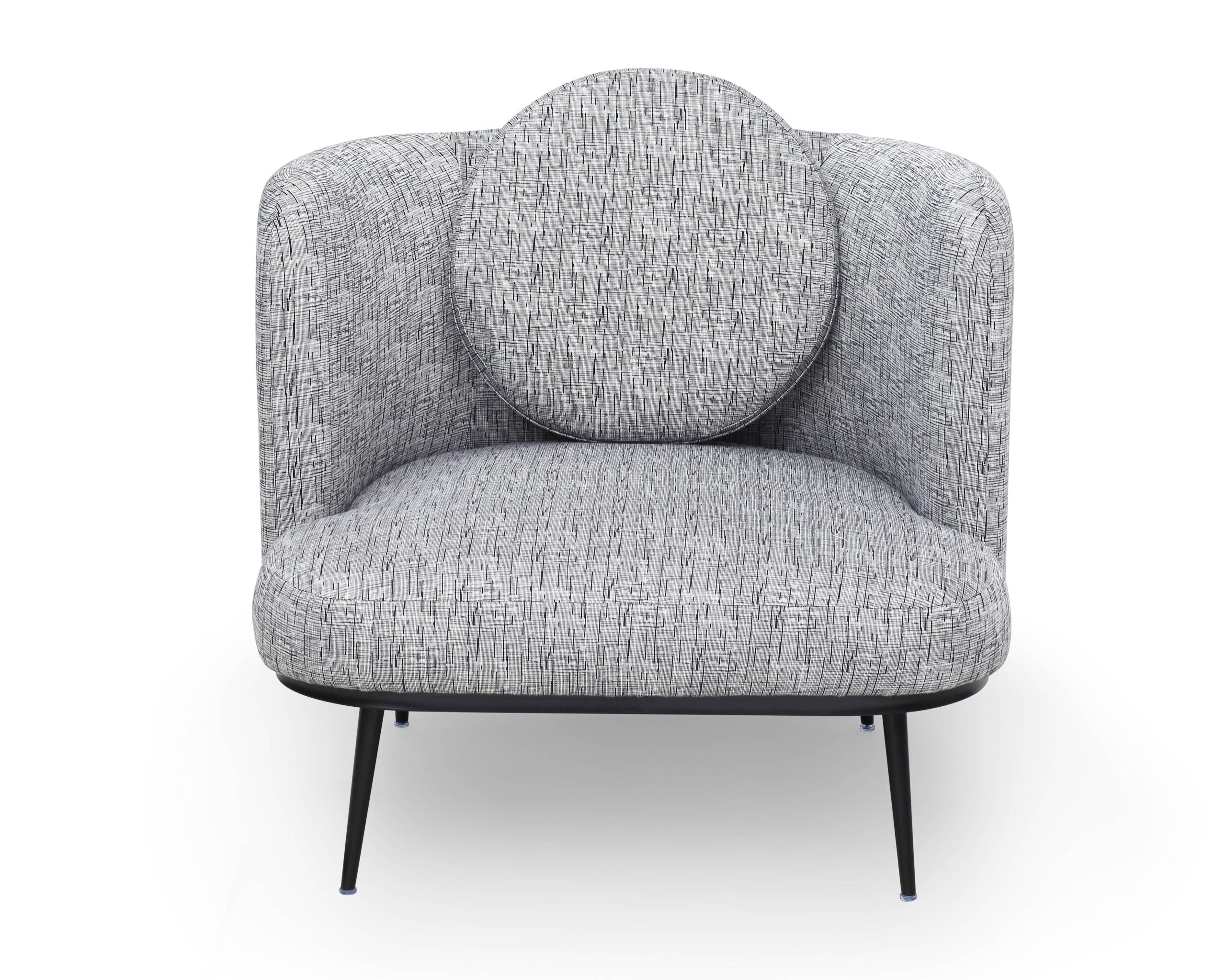 V Lux Occasional Chair  - Artesan Black/White