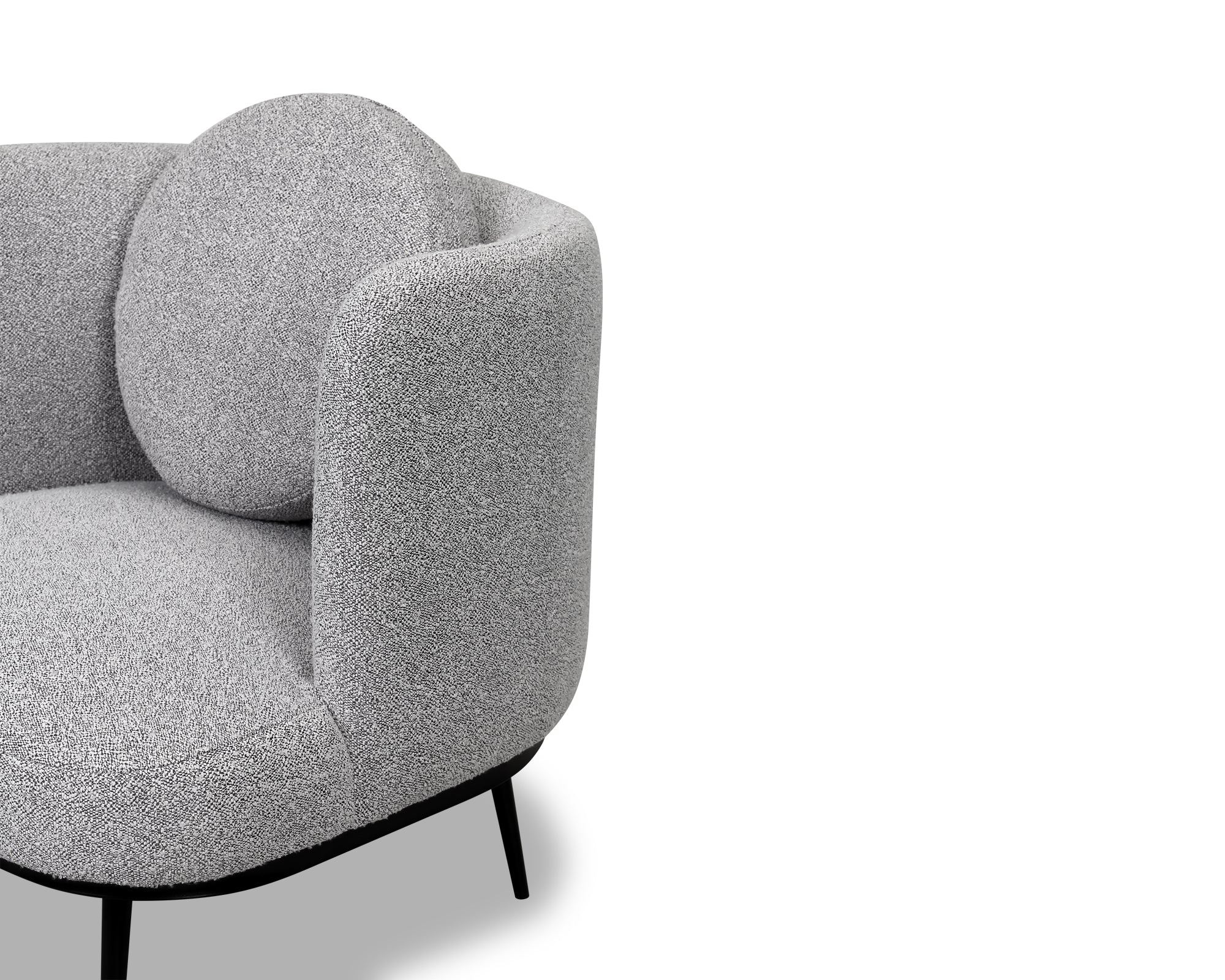 V Lux Occasional Chair  -  Kalpan Grey