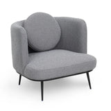 Liang & Eimil V Lux Occasional Chair - Boucle Graphic Grey