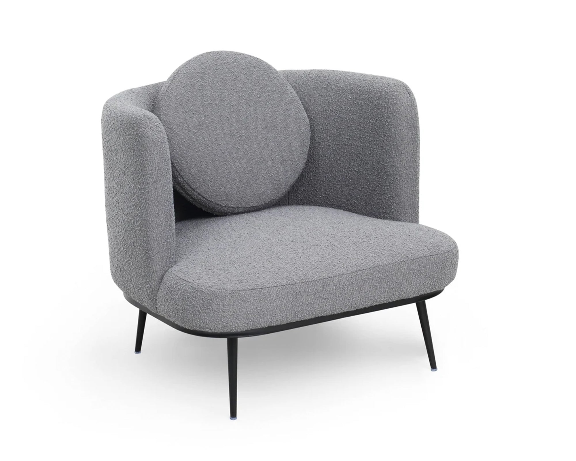 Liang & Eimil V Lux Occasional Chair - Boucle Graphic Grey
