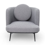 V Lux Occasional Chair  -  Boucle Graphic Grey