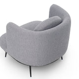 V Lux Occasional Chair  -  Boucle Graphic Grey