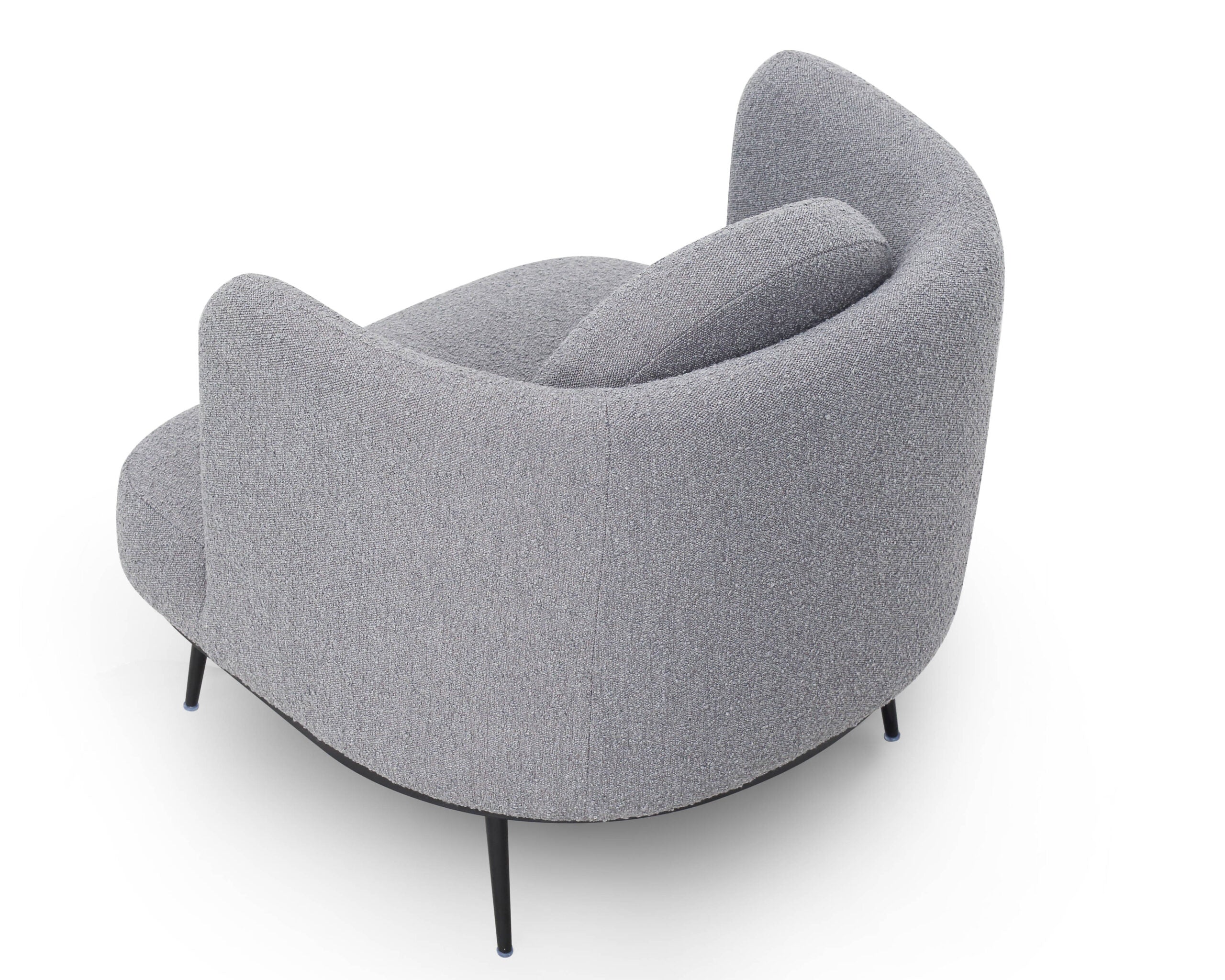 V Lux Occasional Chair  -  Boucle Graphic Grey