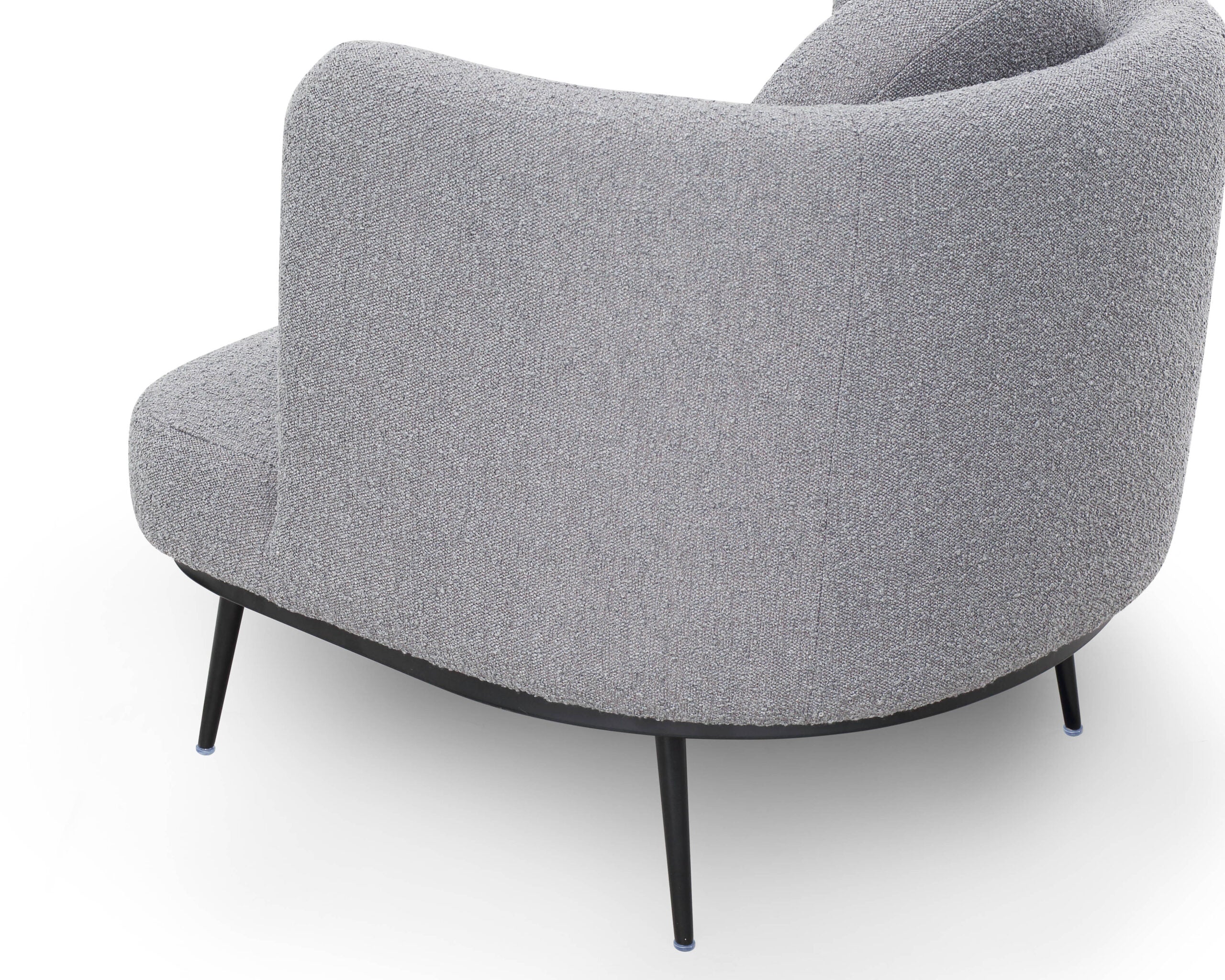 V Lux Occasional Chair  -  Boucle Graphic Grey