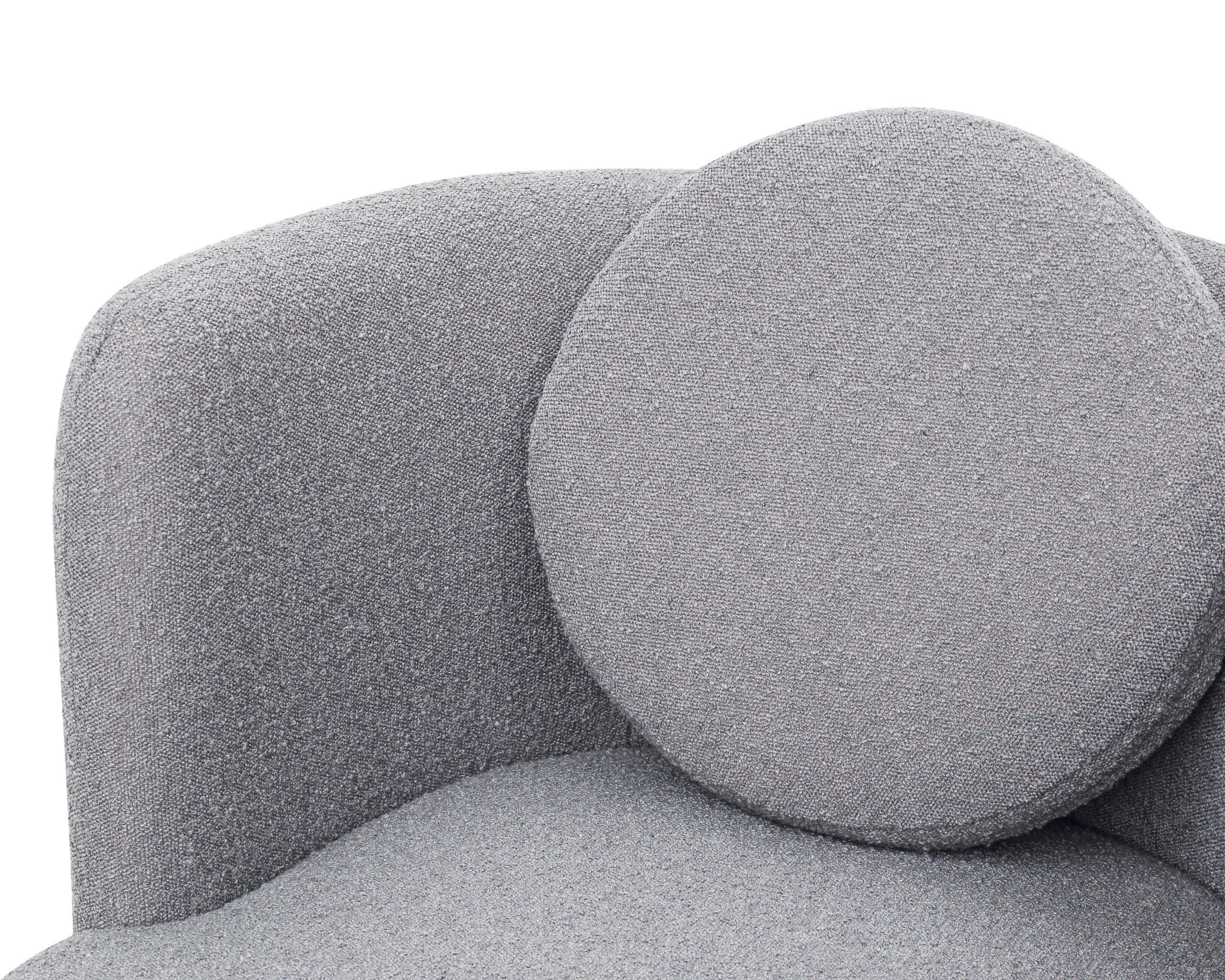 V Lux Occasional Chair  -  Boucle Graphic Grey