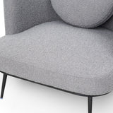 V Lux Occasional Chair  -  Boucle Graphic Grey