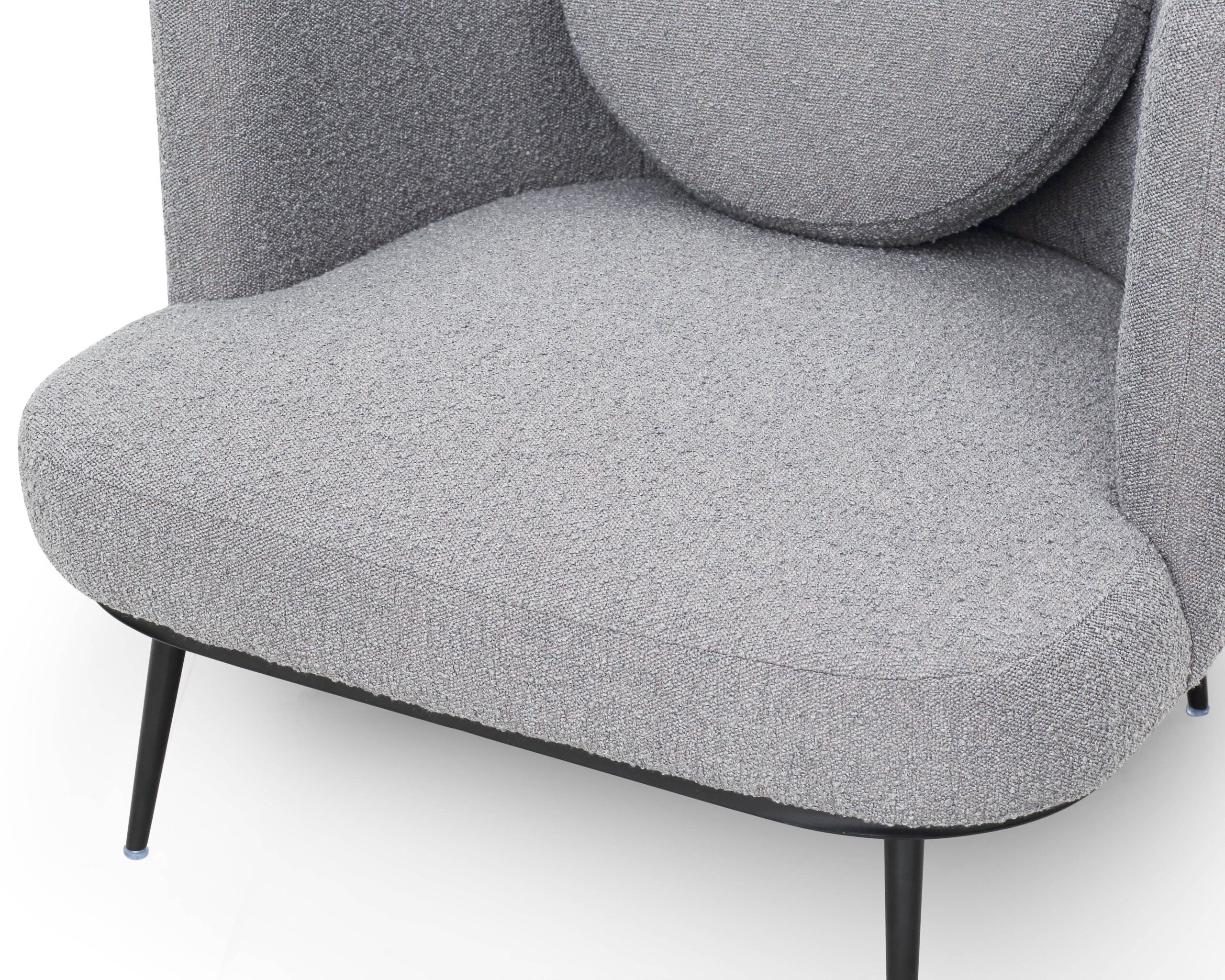 V Lux Occasional Chair  -  Boucle Graphic Grey