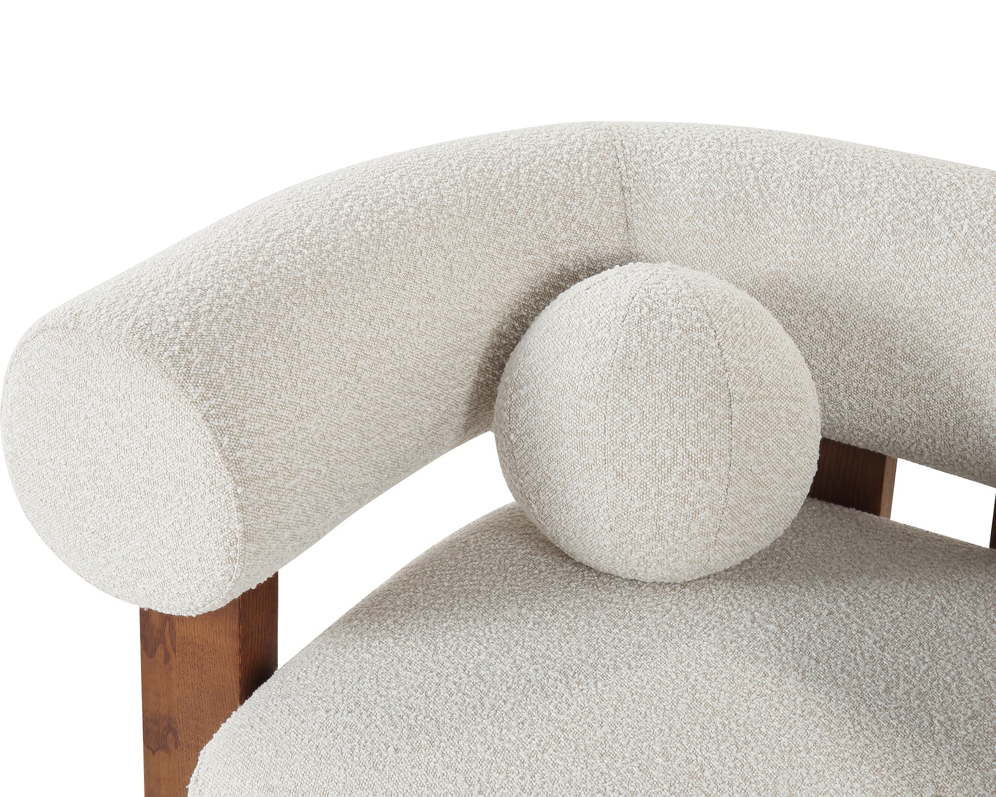 Epic Occasional Chair  -  Boucle Sand & Classic Brown