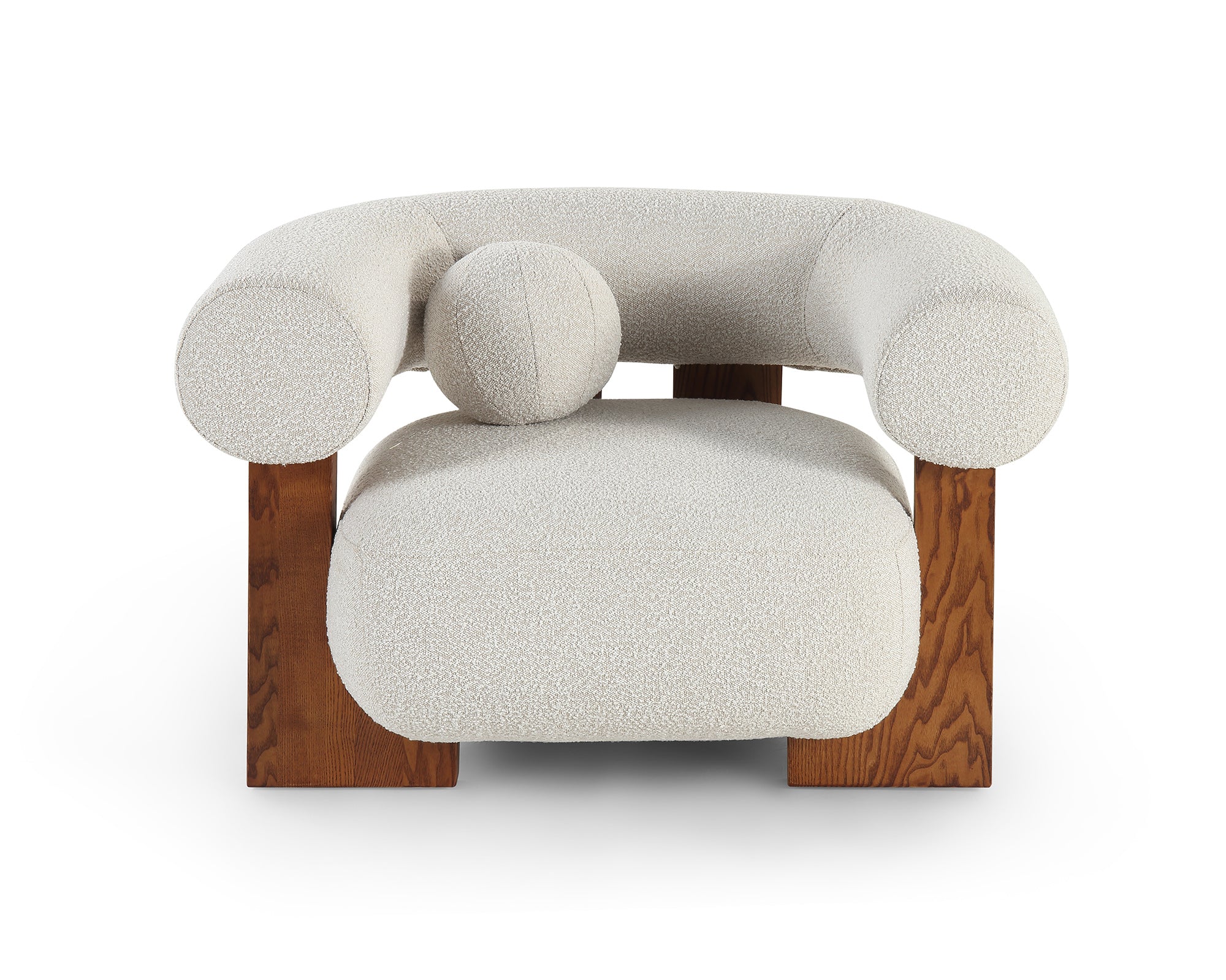 Epic Occasional Chair  -  Boucle Sand & Classic Brown