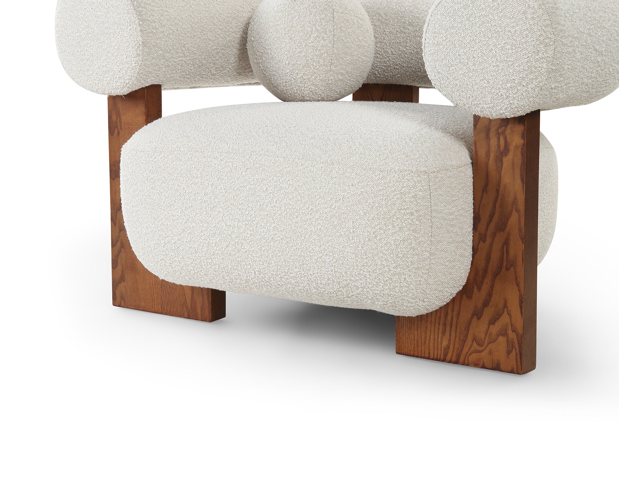 Epic Occasional Chair  -  Boucle Sand & Classic Brown