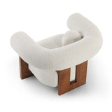 Epic Occasional Chair  -  Boucle Sand & Classic Brown