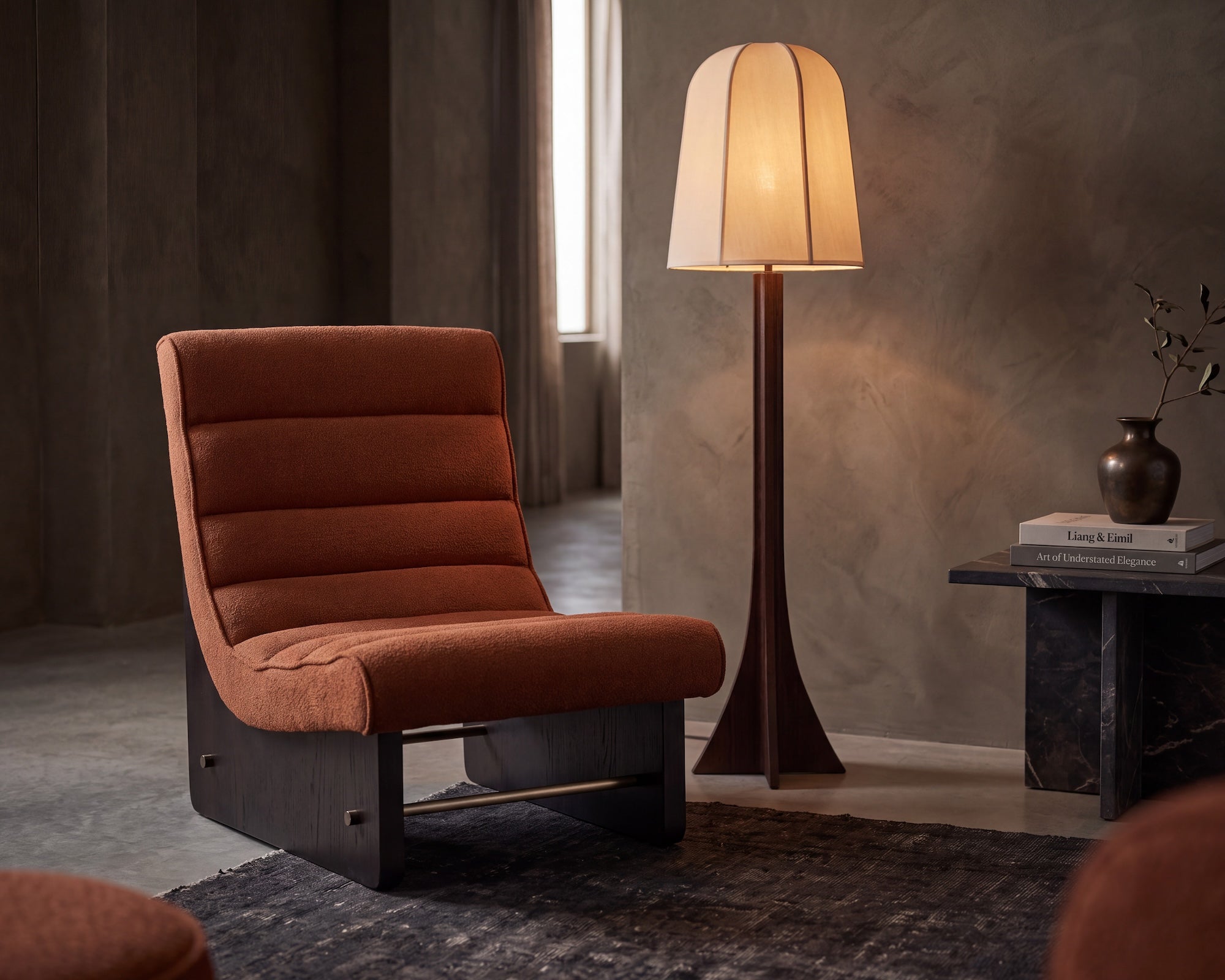 Liang & Eimil Franklin Occasional Chair – Lander Rust Chenille