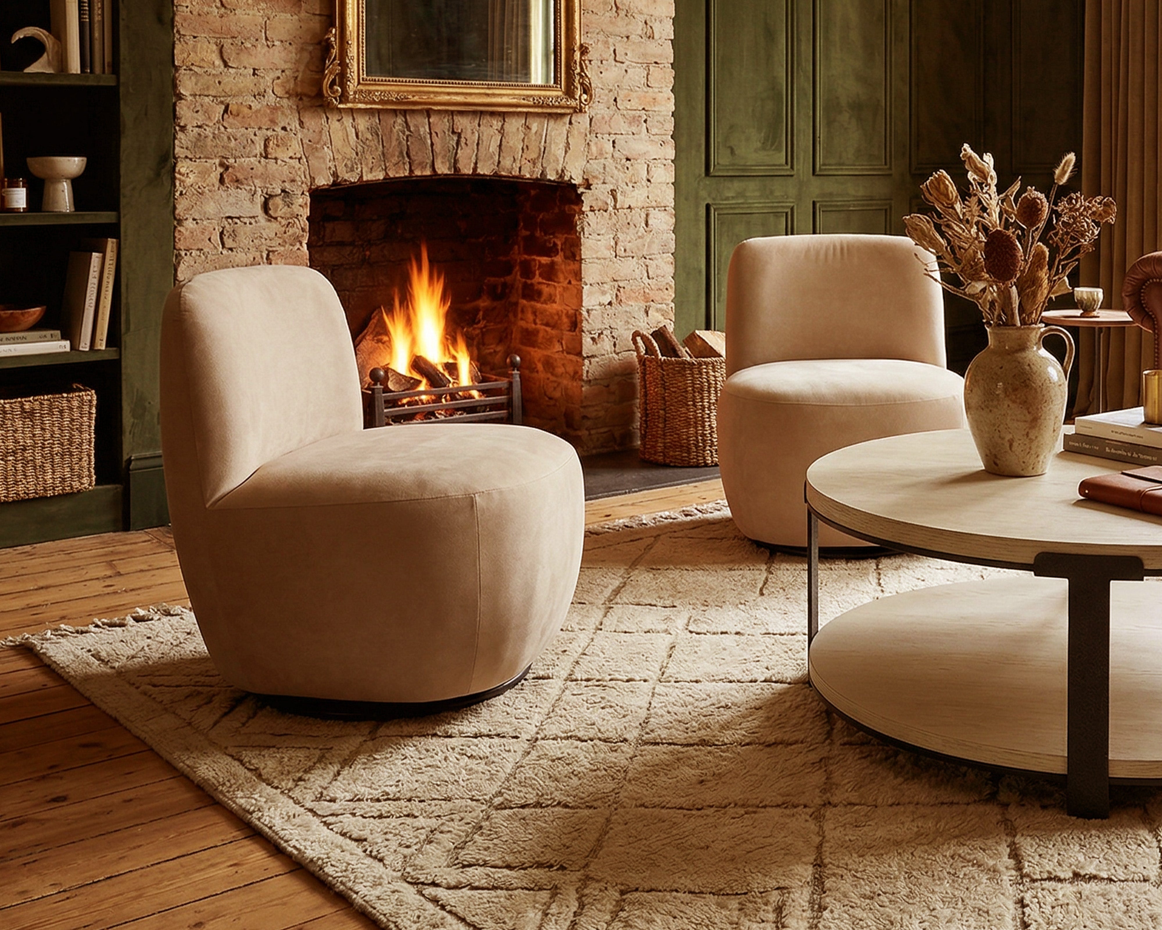 Liang & Eimil Hopper Swivel Occasional Chair – Hopper Desert